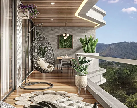 4S The Aurrum Private Balcony