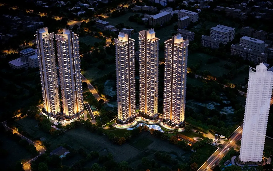 4S The Aurrum Sector 59 Gurugram &mdash; Night View
