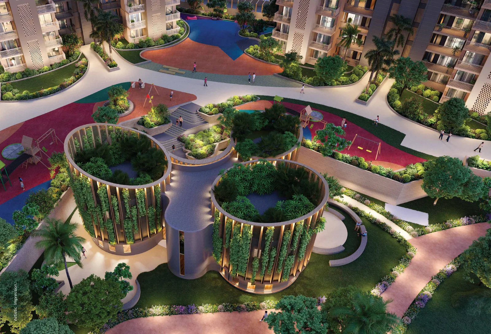 Ashiana Aaroham Landscaped Courtyard