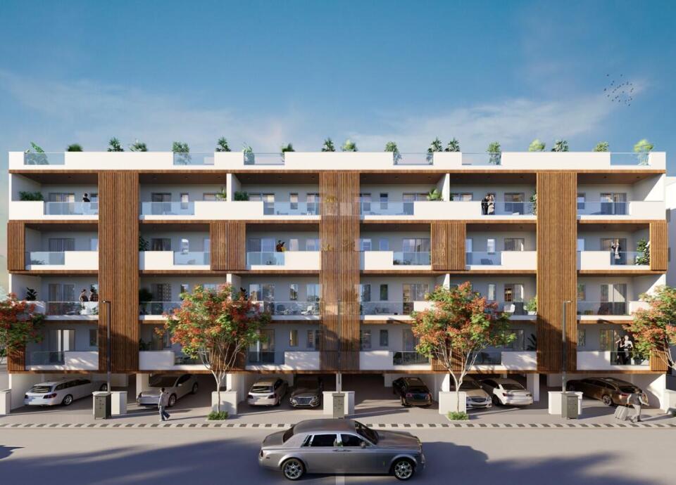 M2K Olive Green Floors — Facade Render