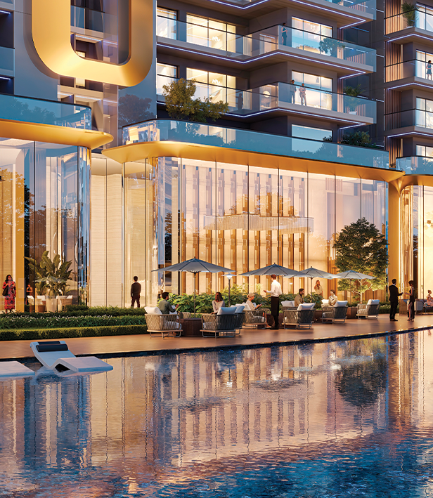 M3M Elie Saab — Poolside Deck