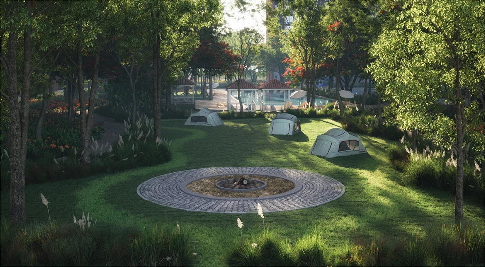 Sobha Aranya — Camping/Outdoor Deck